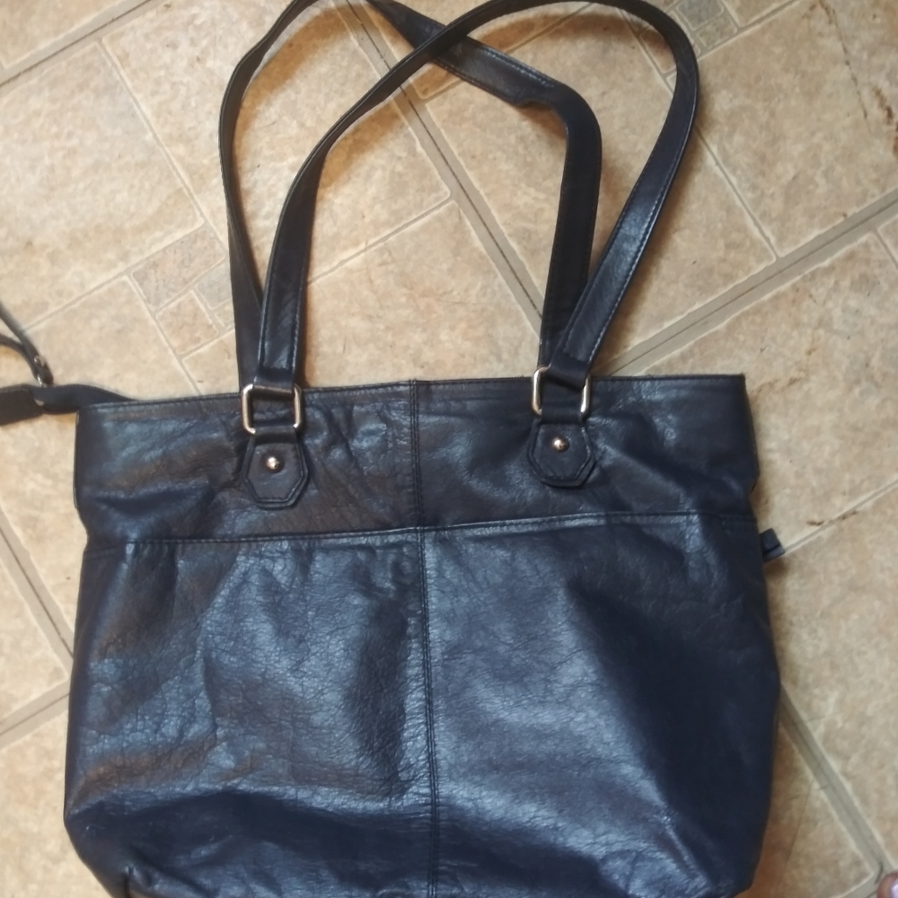 Great American leatherworks navy blue bag